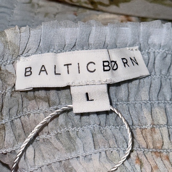 Baltic Born Giselle‎ Maxi Dress Vintage Blue Floral GIS-DR-42592 NWT Large - Picture 12 of 15